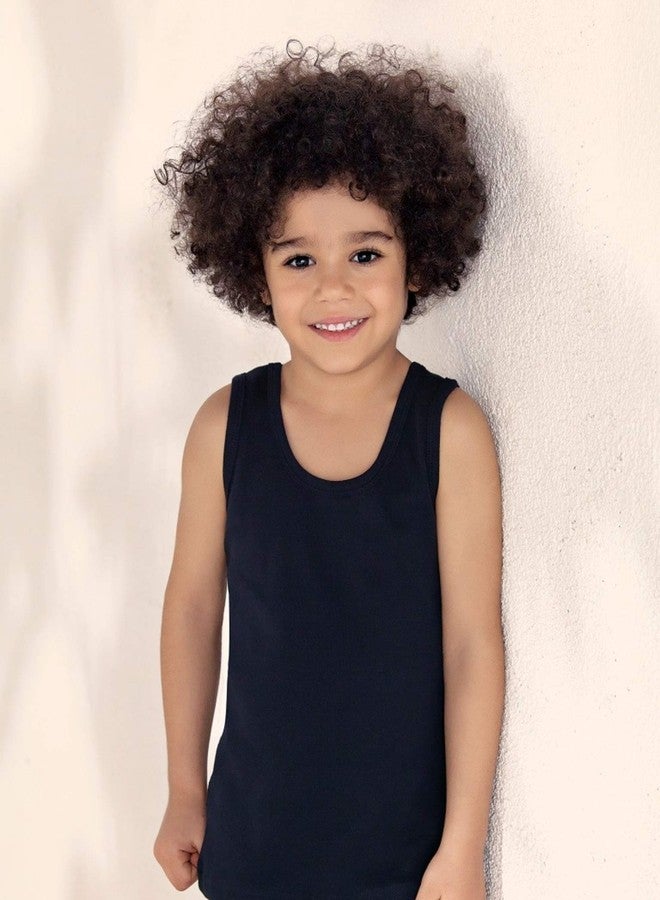 بريكس تيشيرت داخلي بدون أكمام للأولاد من بريكس - 100% قطن، عبوة من 4 قطع، تيشيرتات فائقة النعومة بدون أكمام. - Image 4